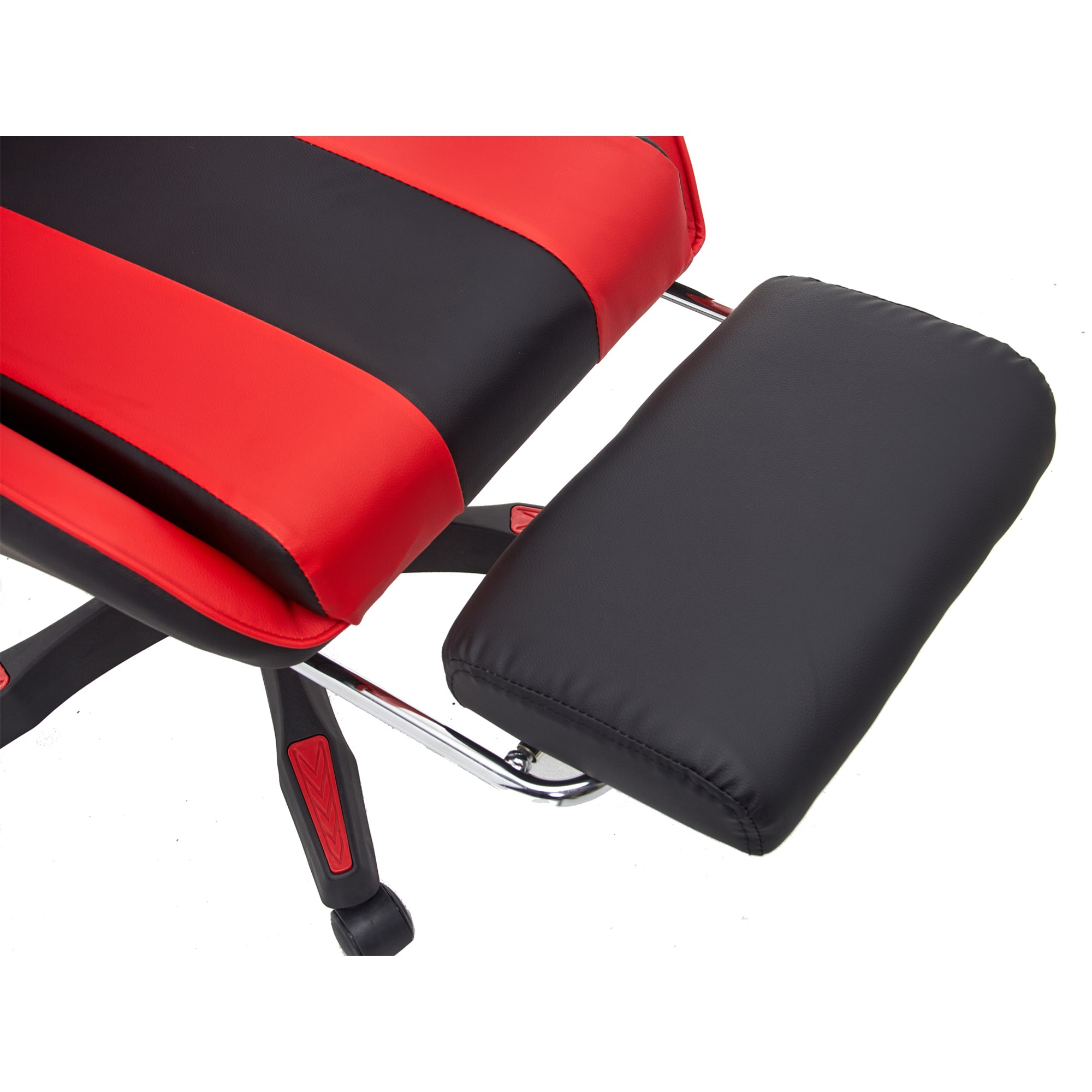X-MICRO Silla Gamer Ergonómica Roja con Cojines Lumbar y Cervical, Reclinable y con Reposapiés XM-B98RD