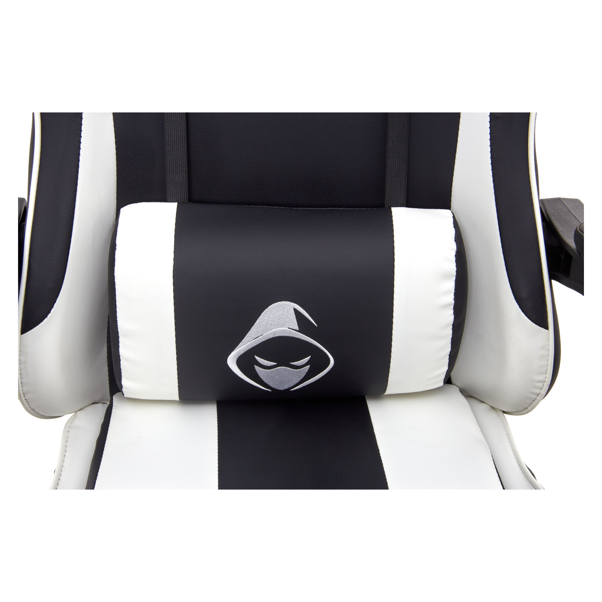 X-MICRO Silla Gamer Ergonómica Blanca con Cojines Lumbar y Cervical, Reclinable y con Reposapiés XM-B98WH