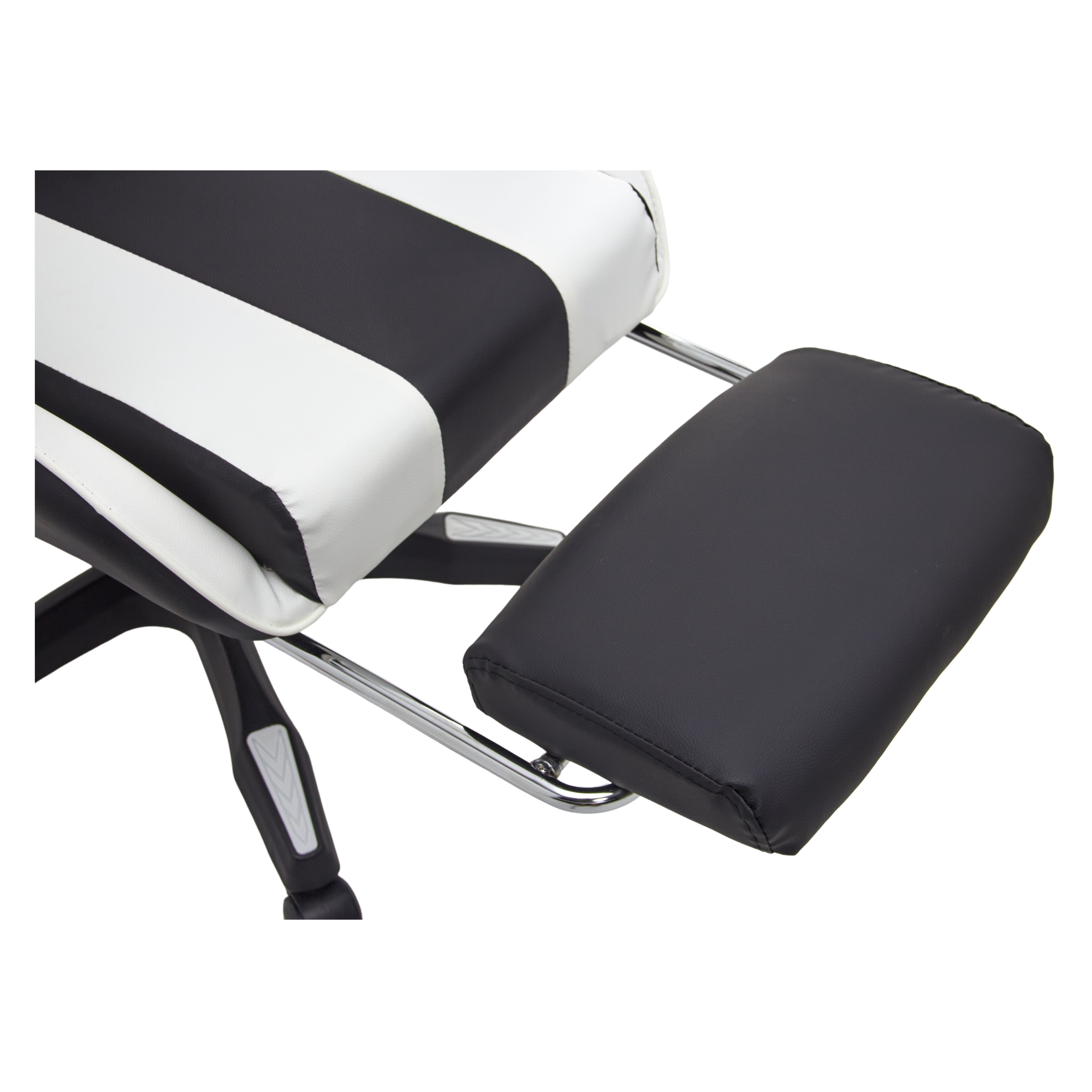 X-MICRO Silla Gamer Ergonómica Blanca con Cojines Lumbar y Cervical, Reclinable y con Reposapiés XM-B98WH