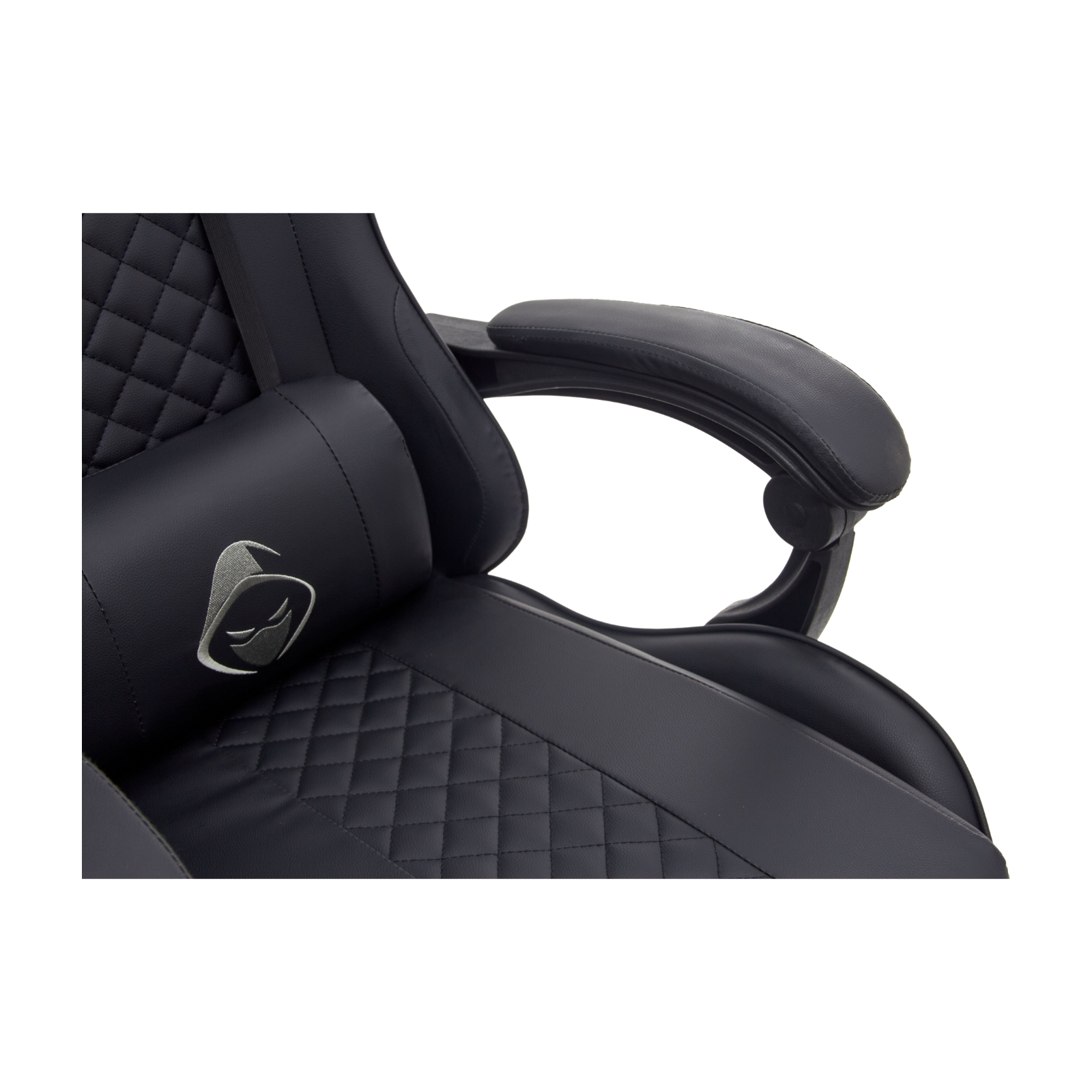 X-MICRO Silla Gamer Ergonómica Negra con Cojines Lumbar y Cervical, Reclinable y con Reposapiés XM-B99BK