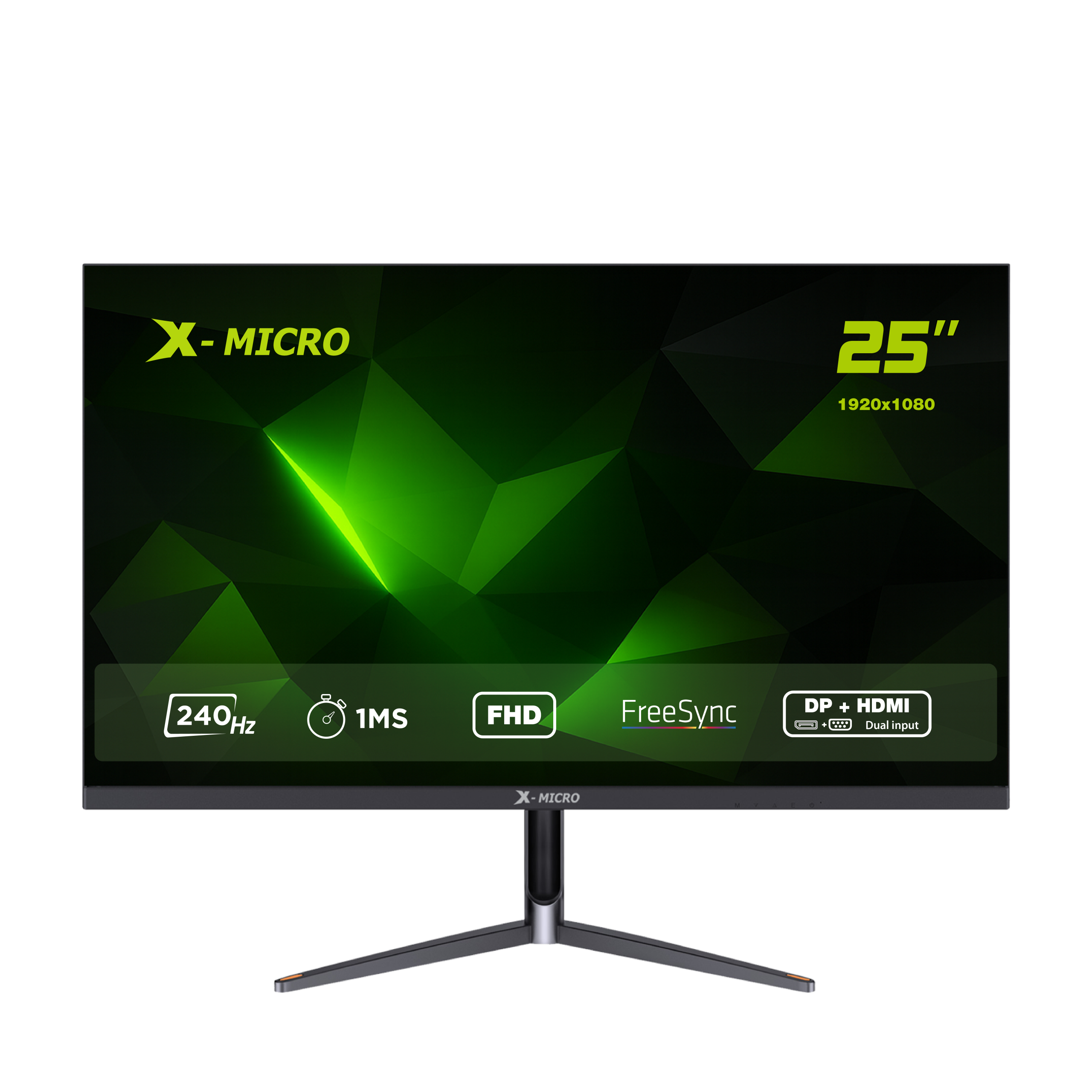 X-MICRO Monitor 25" FHD Plano 240Hz. 1ms  X25F-S03E