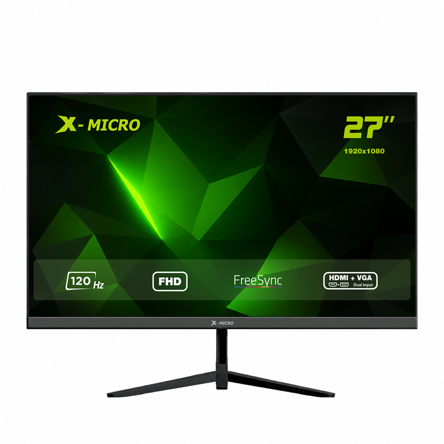 X-MICRO Monitor 27" FHD Ultra fino Frameless. X27KF 120Hz o 144Hz