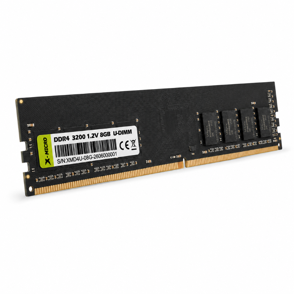 X-MICRO Memoria DDR4 UDIMM 8GB 3200MHz – XMD4U-8G3200