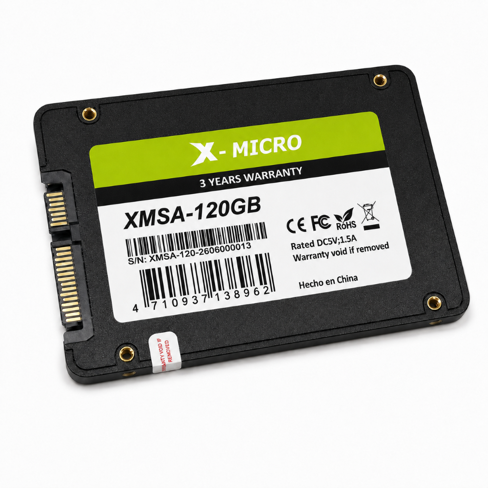 X-MICRO SSD SATA III de 2.5″ 120GB. XMSA-120GB