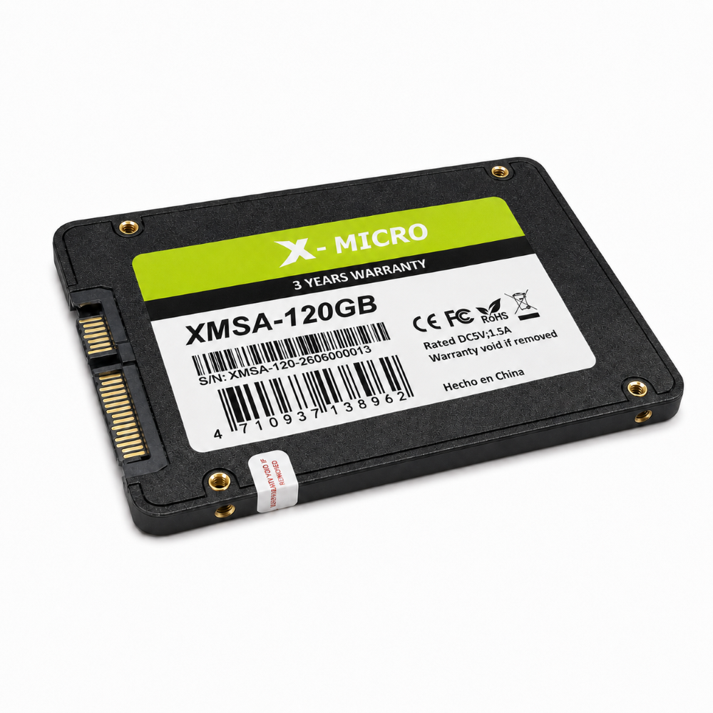 X-MICRO SSD SATA III de 2.5″ 120GB. XMSA-120GB