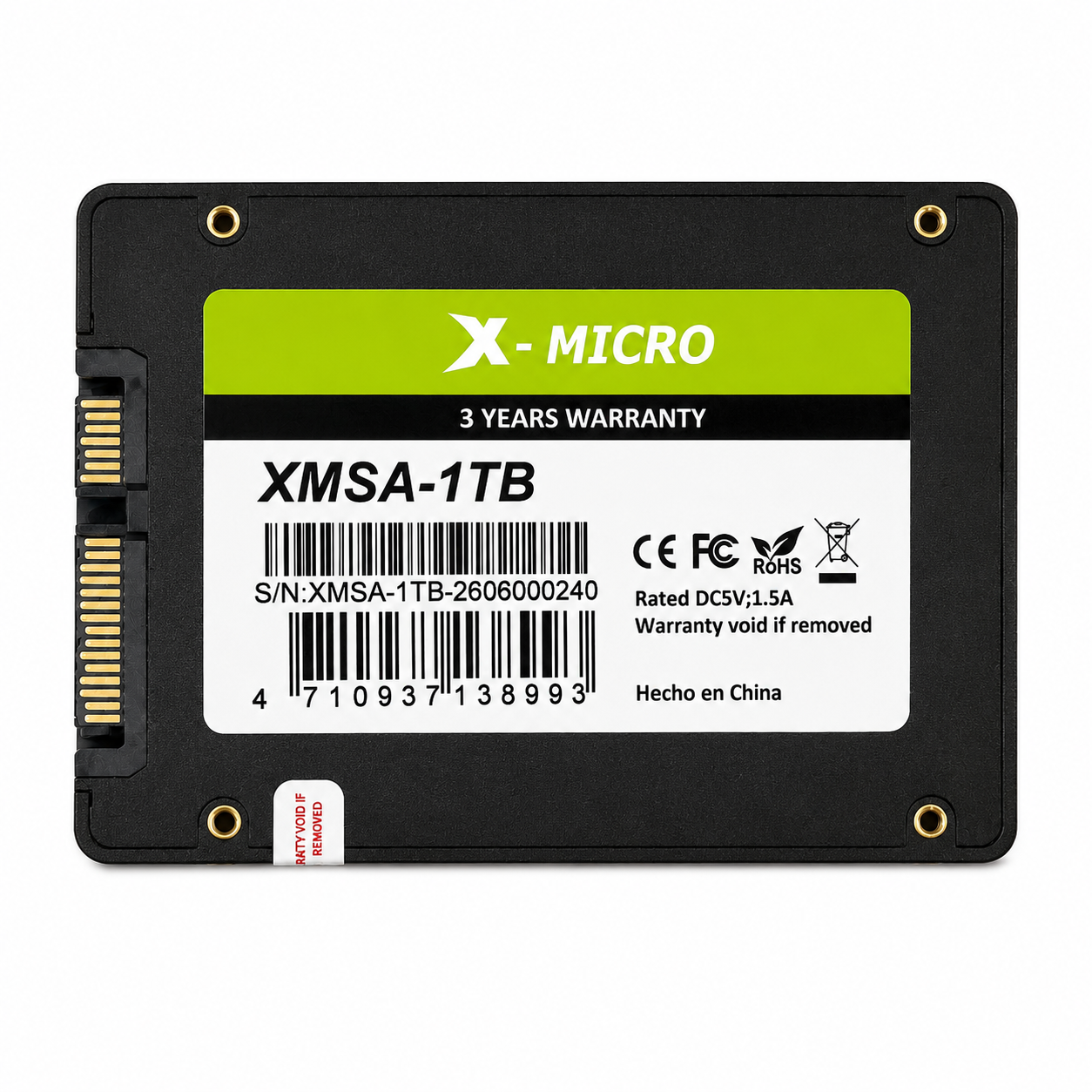 X-MICRO SSD SATA III de 2.5″ 1TB XMSA-1TB