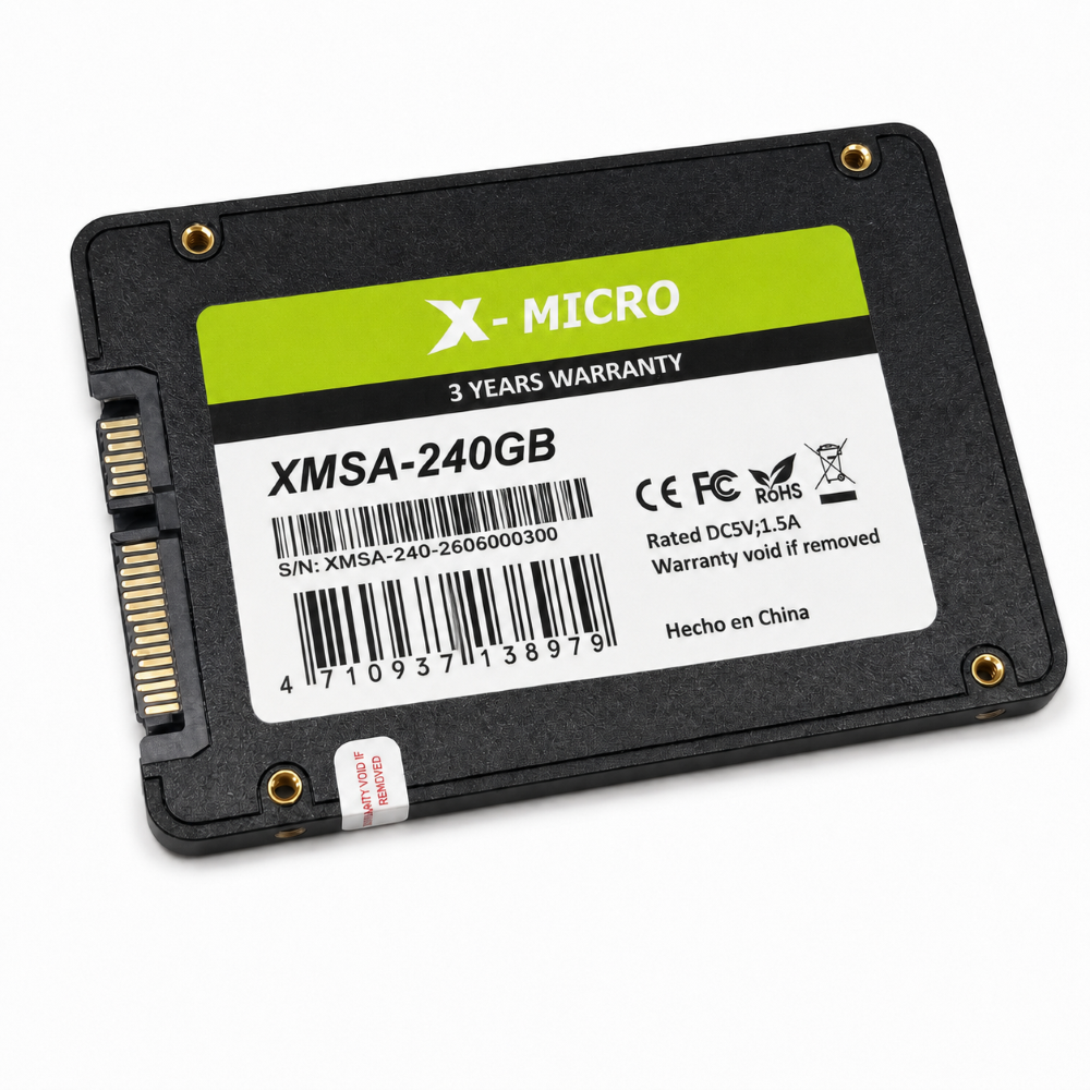 X-MICRO SSD SATA III de 2.5″ 240GB. XMSA-240GB