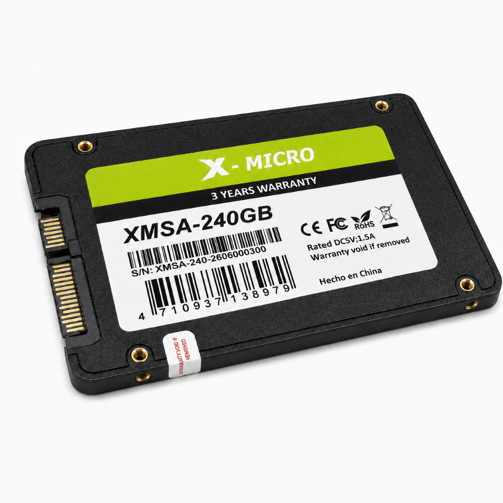 X-MICRO SSD SATA III de 2.5″ 240GB. XMSA-240GB