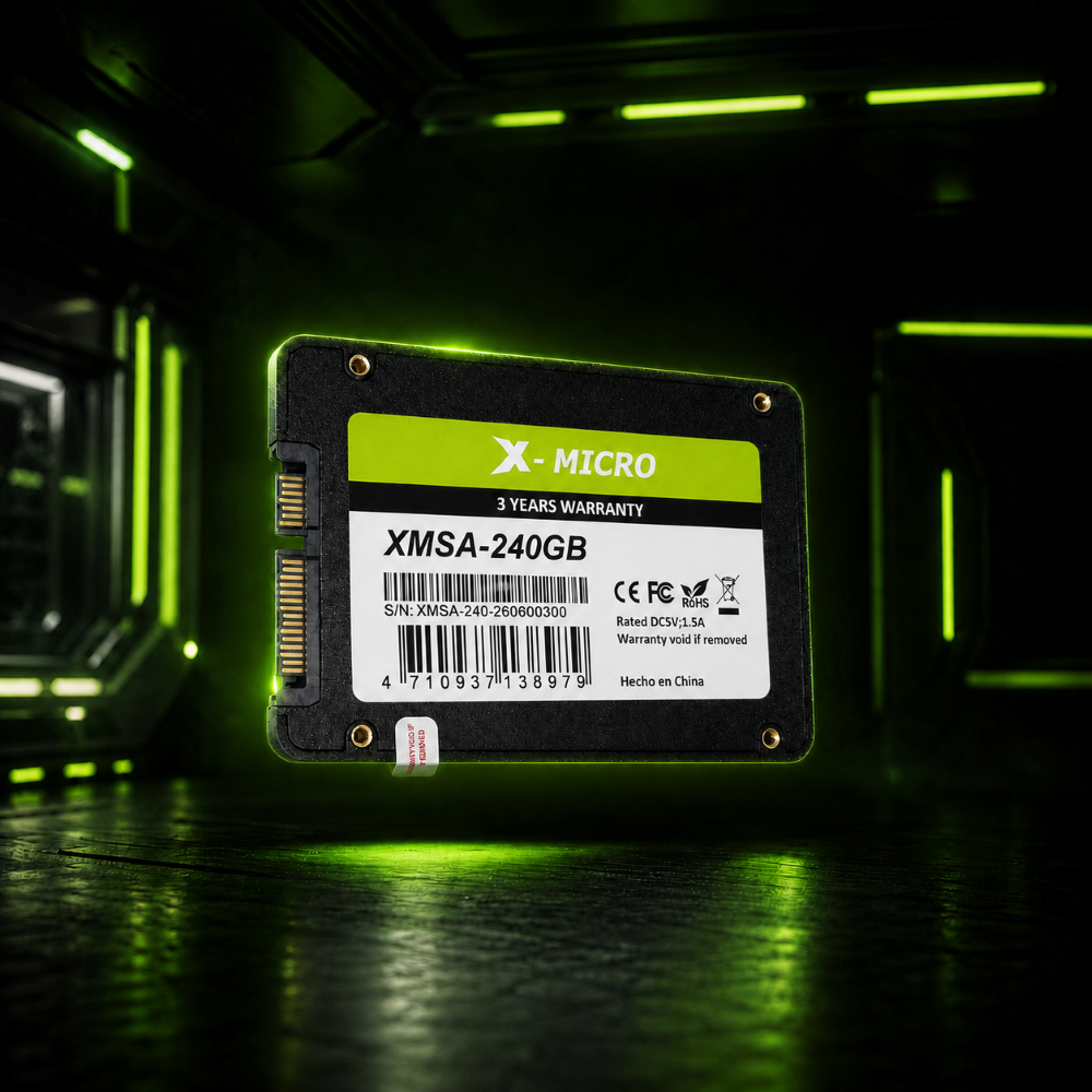 X-MICRO SSD SATA III de 2.5″ 240GB. XMSA-240GB