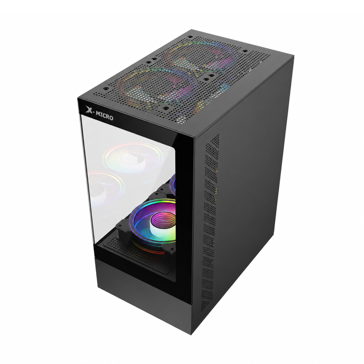 X-MICRO Gabinete Gamer AXIS G1 con vidrio templado y ARGB – CSAX-G1-1