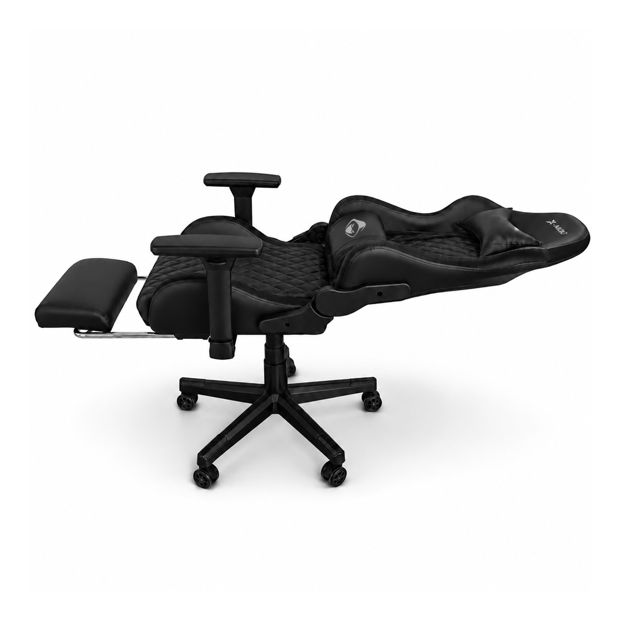 X-MICRO Silla Gamer Reclinable 180° con Reposabrazos 3D – XM-9183BK