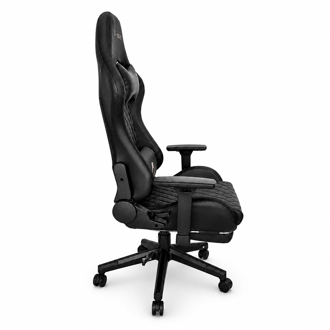 X-MICRO Silla Gamer Reclinable 180° con Reposabrazos 3D – XM-9183BK